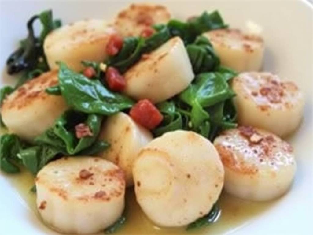 How to Cook Scallops with White Wine and Spinach How to Cook Scallops with White Wine and Spinach