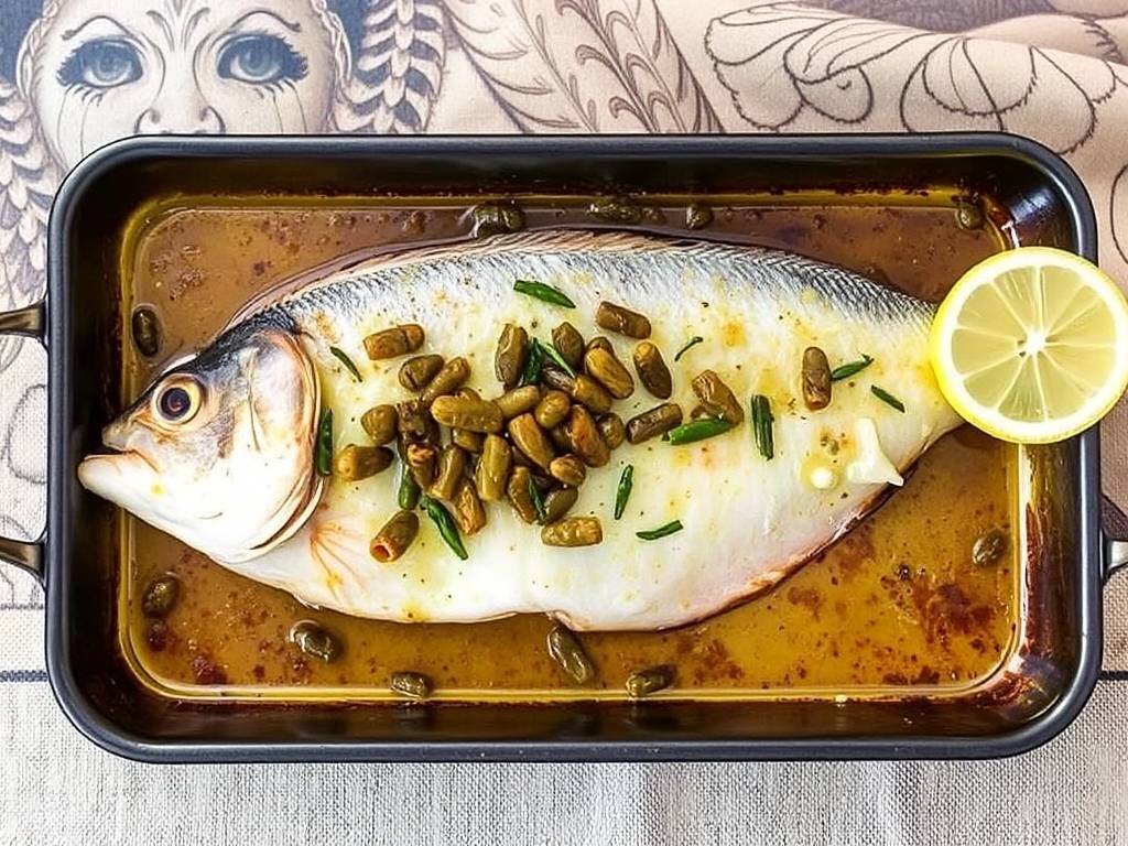 How to Bake Fish with Lemon and Capers Sauce How to Bake Fish with Lemon and Capers Sauce