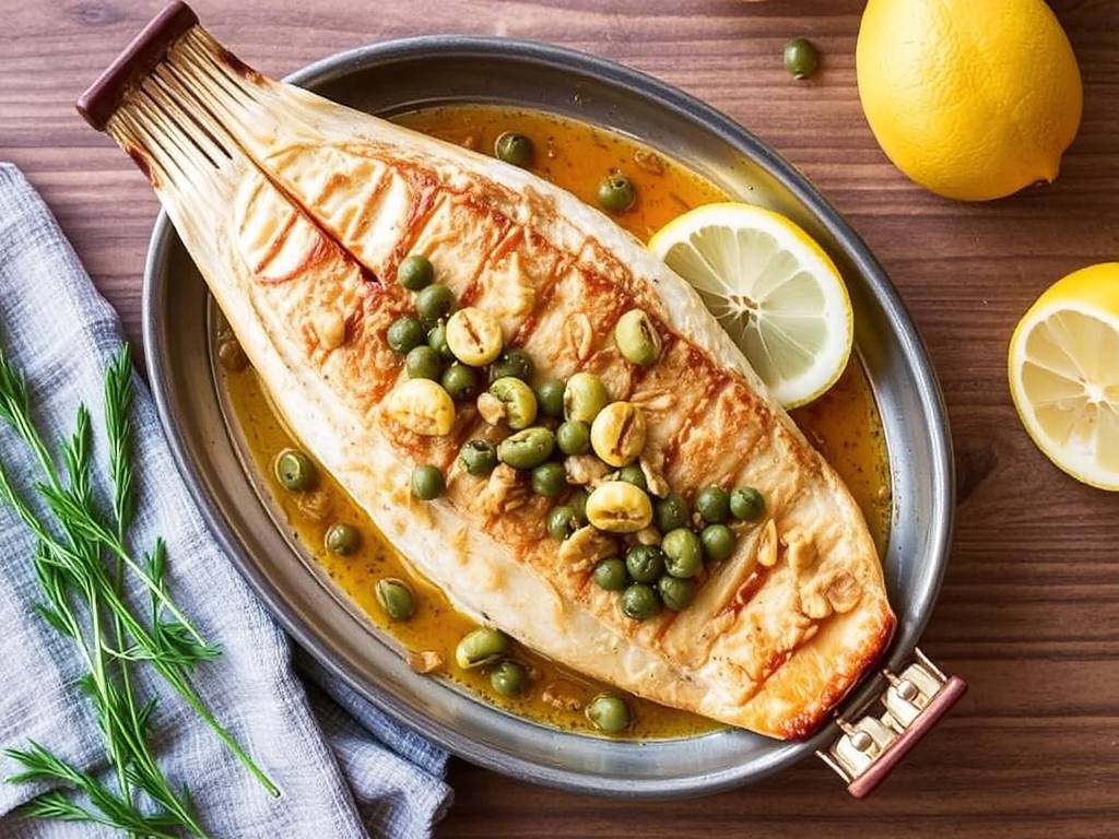 How to Bake Fish with Lemon and Capers Sauce(1)
