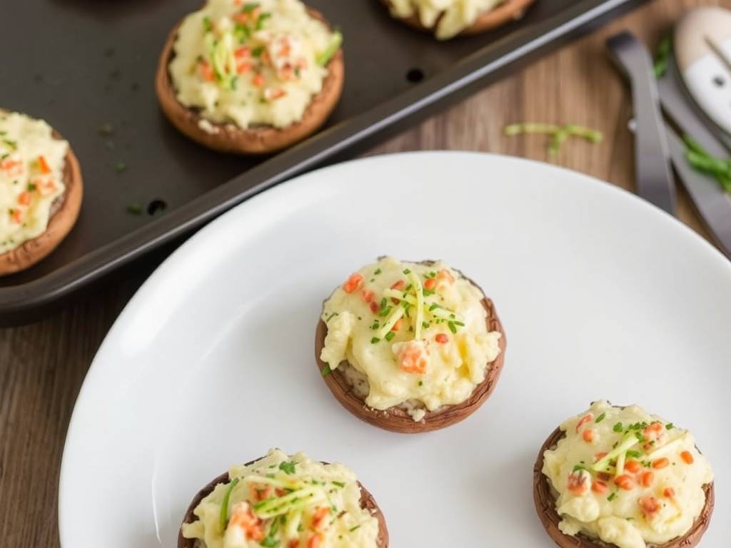 How to Make Crab Stuffed Mushrooms with Cheese How to Make Crab Stuffed Mushrooms with Cheese