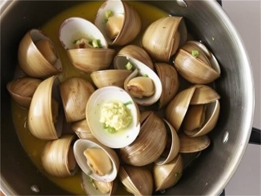 How to Cook Clams with Garlic and White Wine Sauce(1)