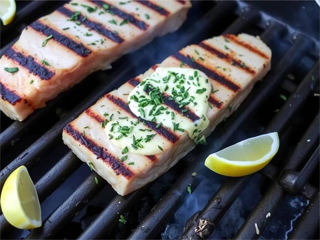 How to Grill Tuna with Herb and Garlic Butter