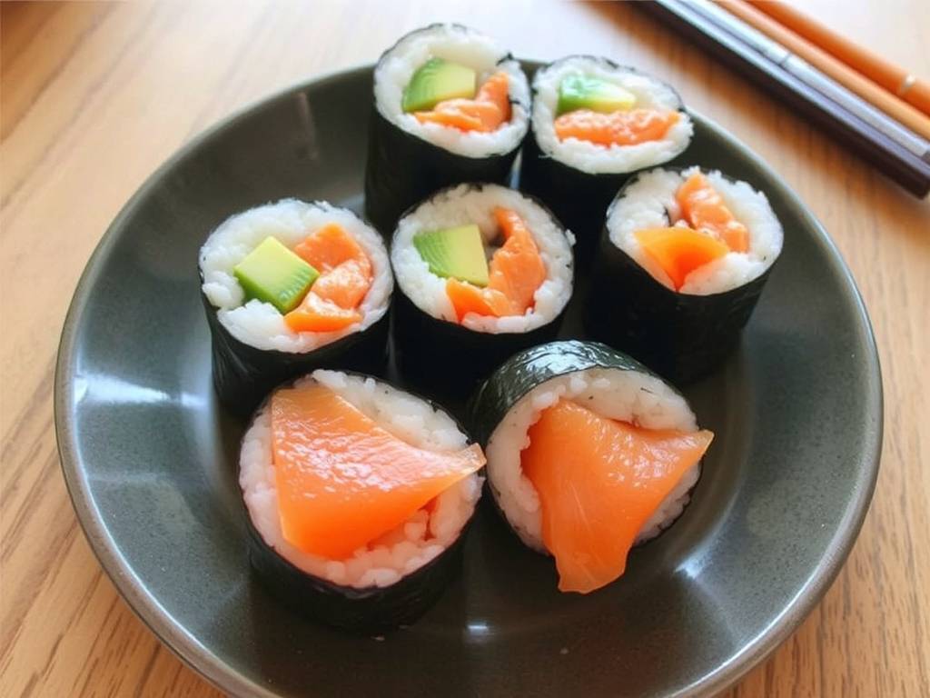 How to Make Salmon Sushi Maki Rolls