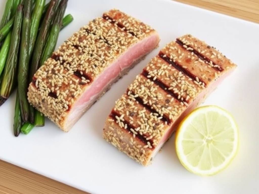 How to Grill Tuna with Sesame Crust