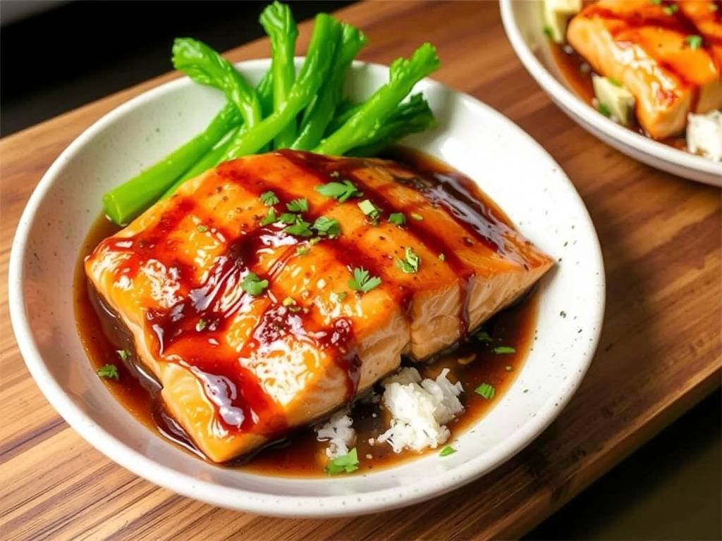How to Bake Salmon with Soy and Ginger Glaze(1)