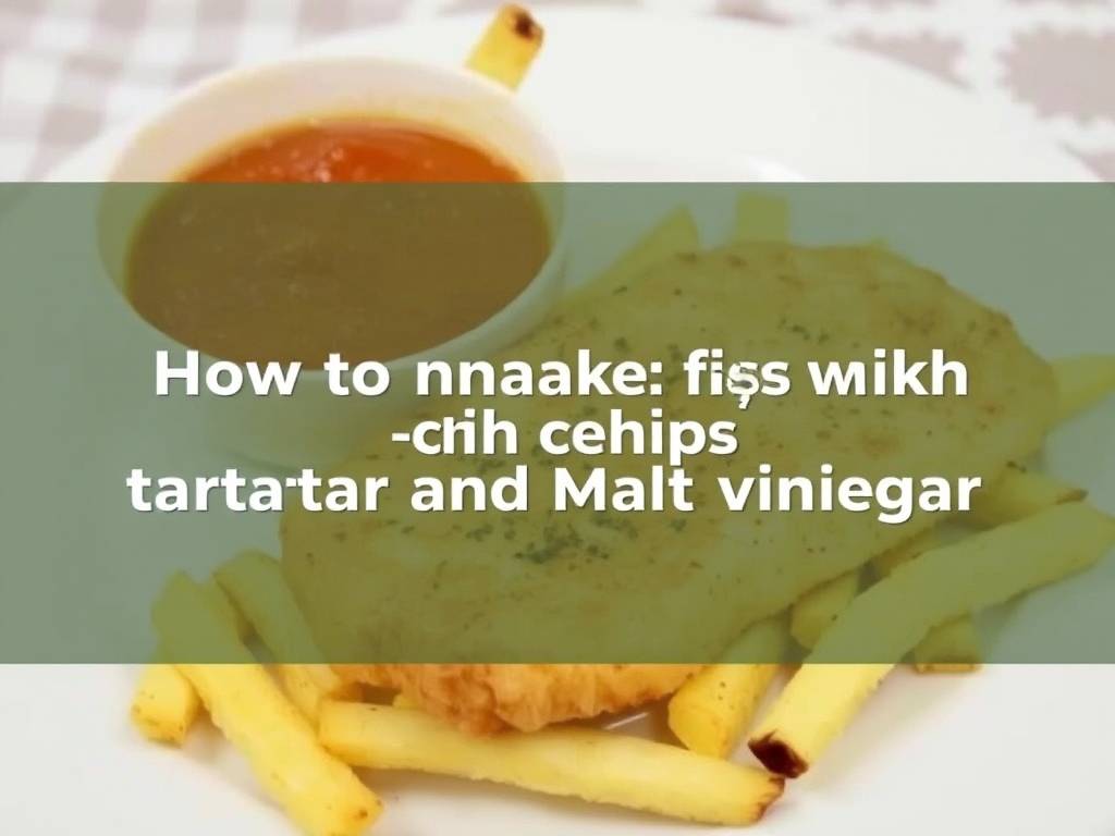 How to Make Fish and Chips with Tartar and Malt Vinegar How to Make Fish and Chips with Tartar and Malt Vinegar