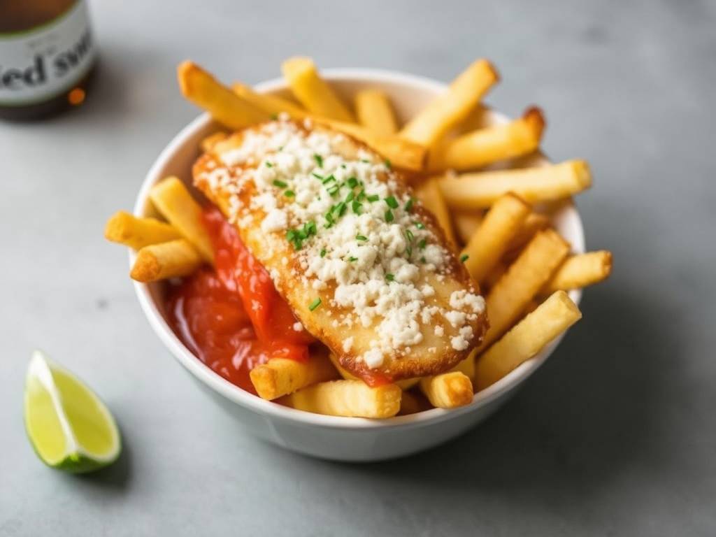 How to Make Fish and Chips with Tartar and Malt Vinegar(1)