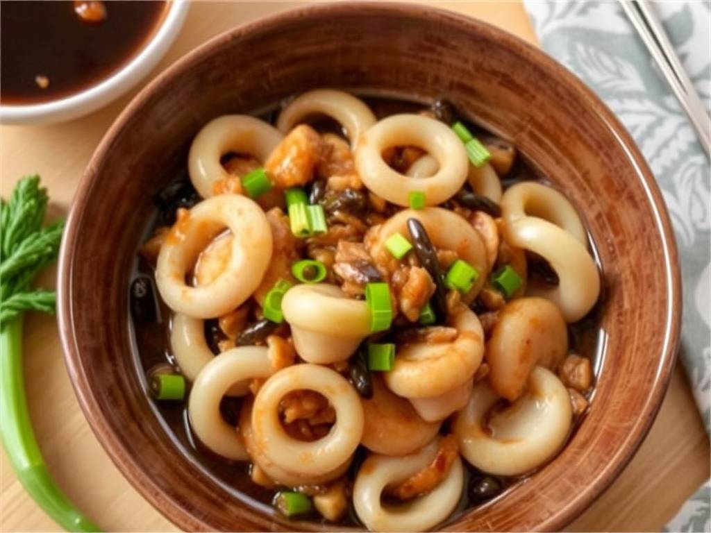 How to Cook Squid with Black Bean Sauce and Garlic(1)