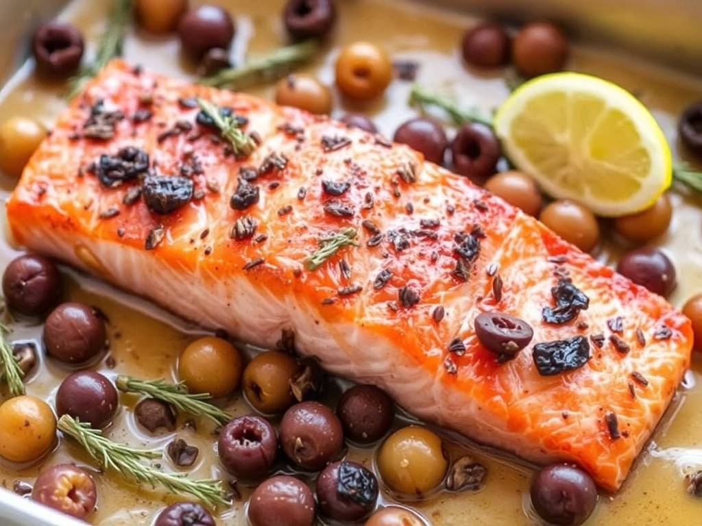 How to Bake Salmon with Olives and Capers How to Bake Salmon with Olives and Capers