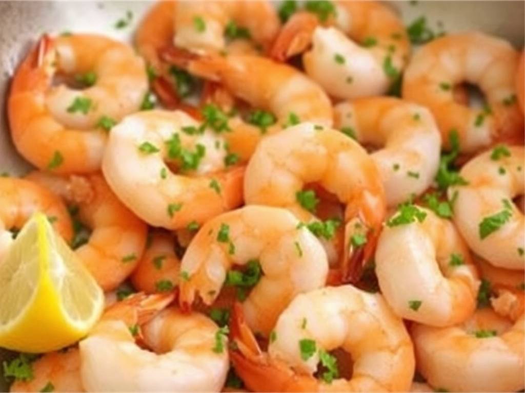 How to Cook Prawns with Lemon and Parsley(1)