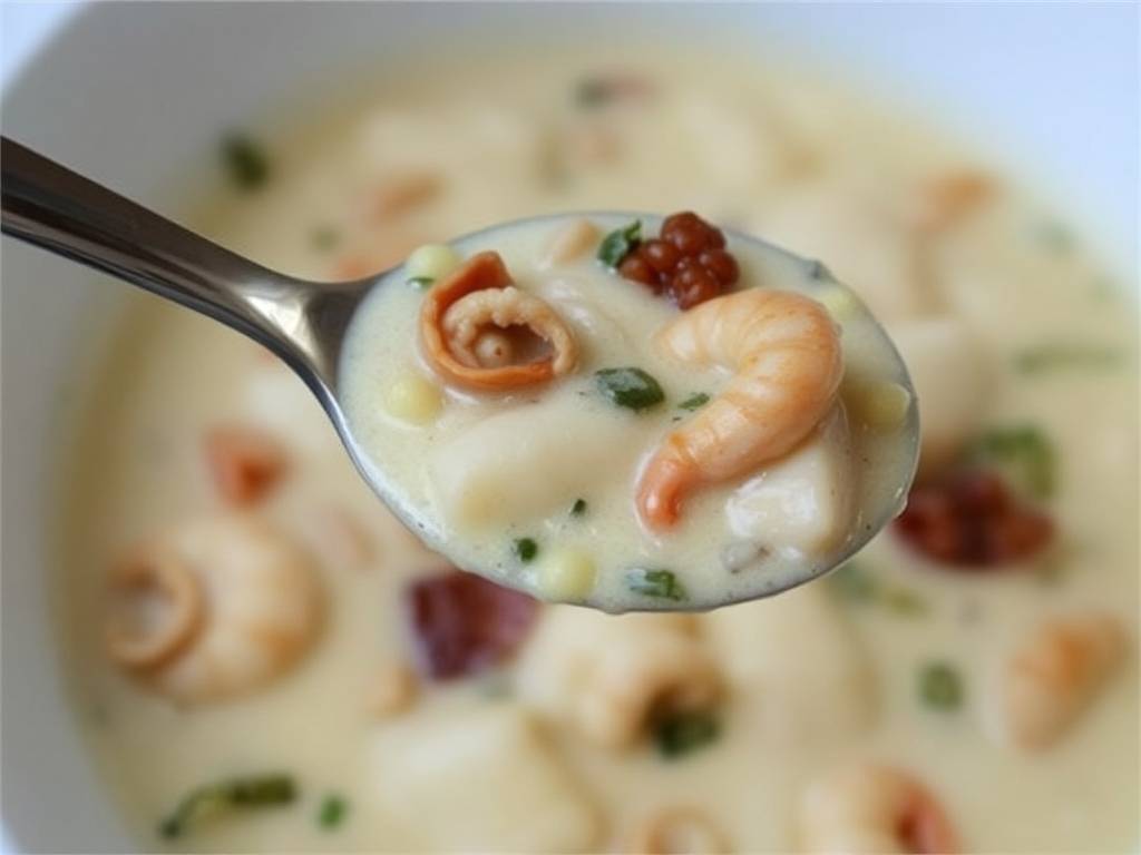 How to Make Seafood Chowder with Bacon(1)