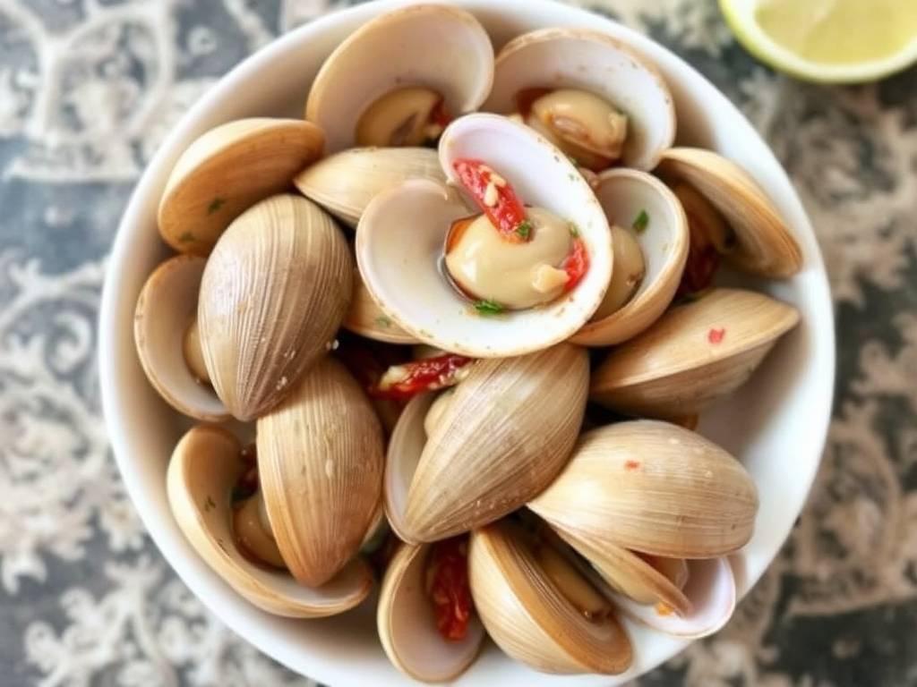 How to Cook Clams with Garlic and Chili(1)