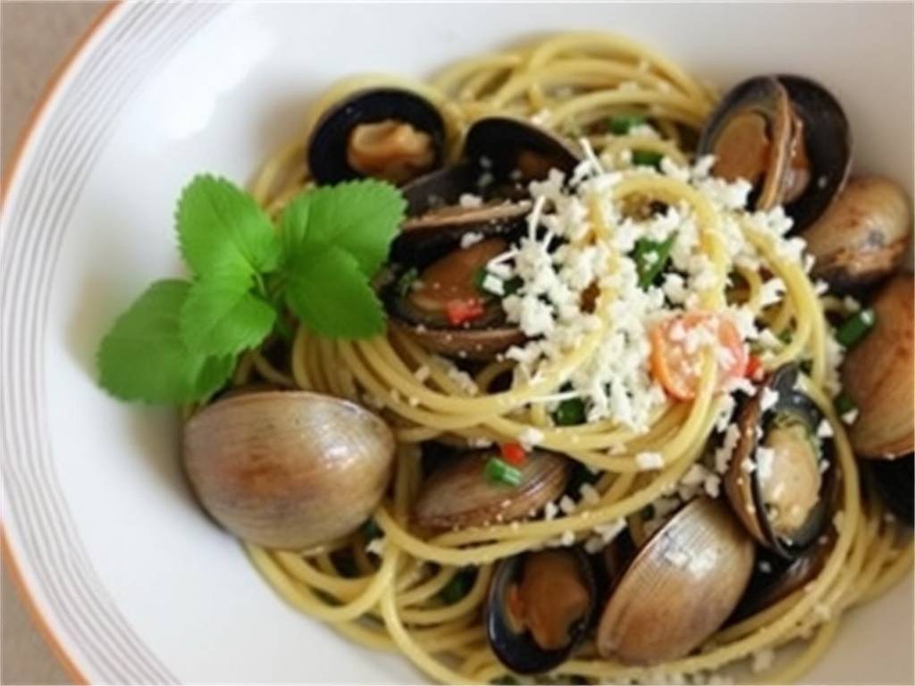 How to Cook Squid Ink Pasta with Clams(1)